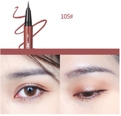 Hot recommendation (pack of 4) waterproof non-smudge eyeliner (105 maple leaf red)