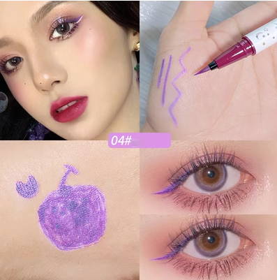 Hot recommended color waterproof non-smudge long-lasting eyeliner (berry color)