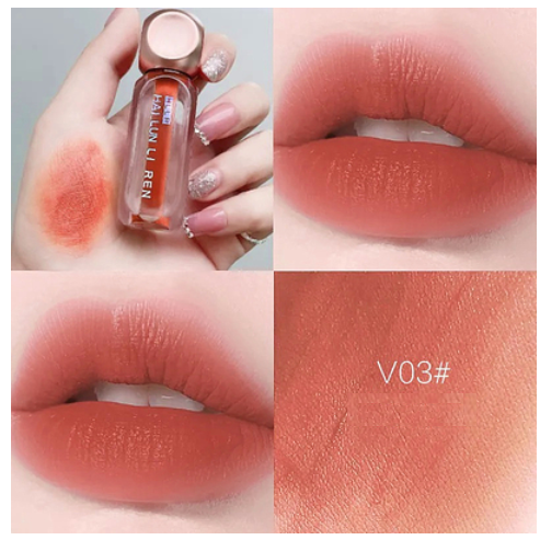Hotly recommended lip glaze lipstick that does not fade, matte matte (V03#) (cinnamon milk tea)