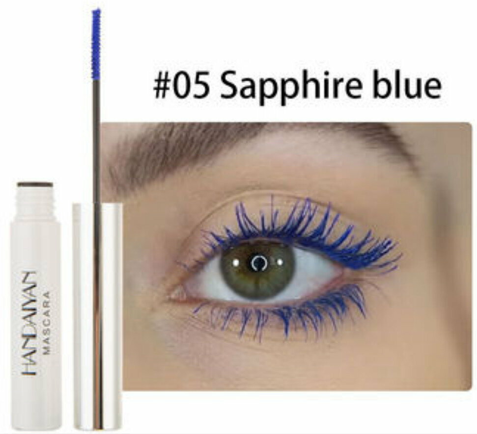 Hot recommended color mascara [No. 5 royal blue (fine brush head can be bent)]