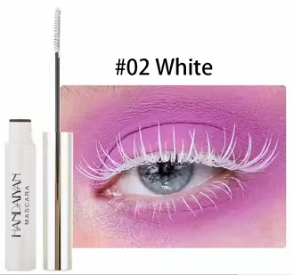 Hot recommended color mascara [No. 2 white (fine brush head can be bent)]