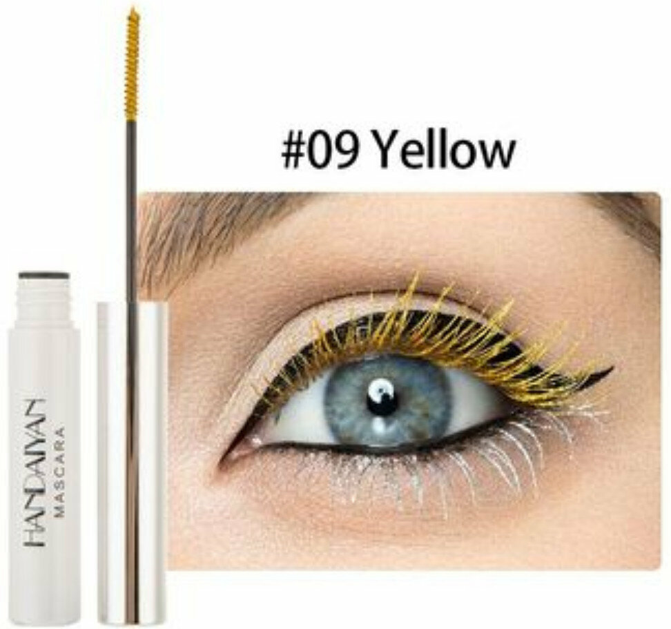 Hot recommended color mascara [No. 9 Golden (fine brush head can be bent)]