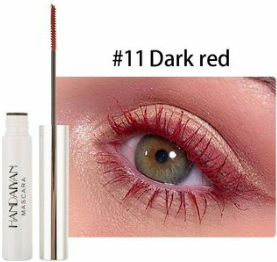 Hot recommended color mascara [No. 11 wine red (fine brush head can be bent)]