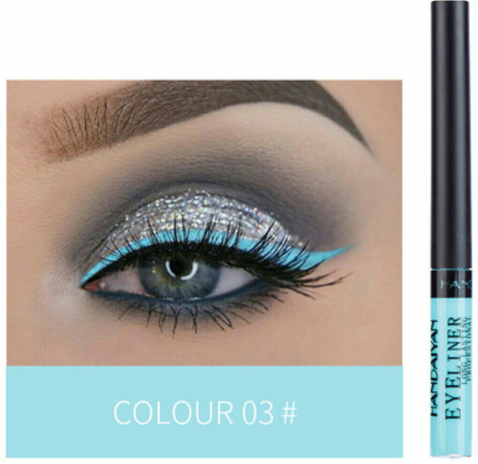 Hot recommended liquid eyeliner [03# mint light blue]