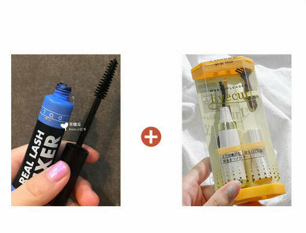 Hot eyelash primer + electric eyelash curler