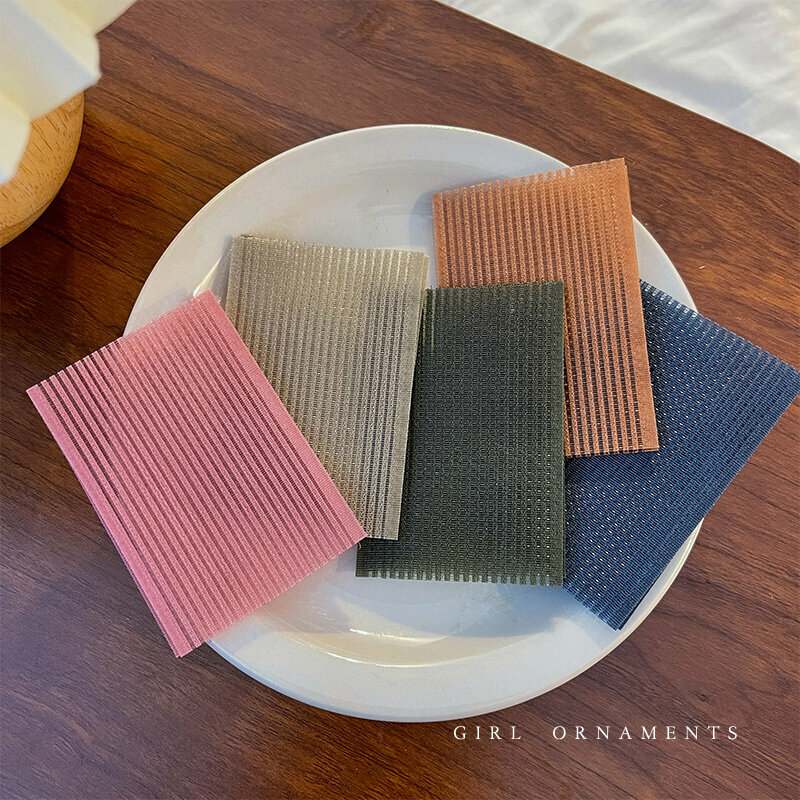 Hot recommended color bangs stickers, hair stickers, and broken hair stickers (Morandi color 10 pieces)