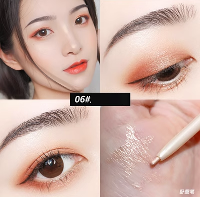 Hot recommended color waterproof non-smudge long-lasting eyeliner (light champagne shimmer)