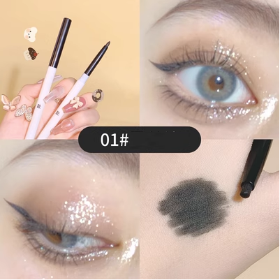 Hotly recommended slim, silky and long-lasting waterproof eyeliner (black velvet)