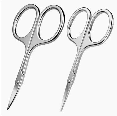 Hotly recommended eyebrow trimming scissors (specifications: high-end mirror eyebrow scissors + nose hair scissors)
