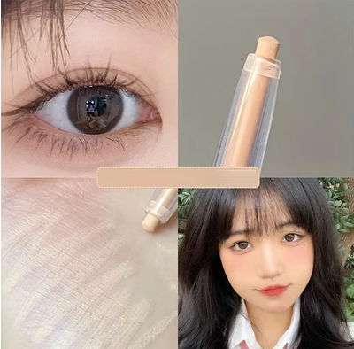 Hotly recommended dessert series highlighter and brightening silkworm pen (matte rice apricot)