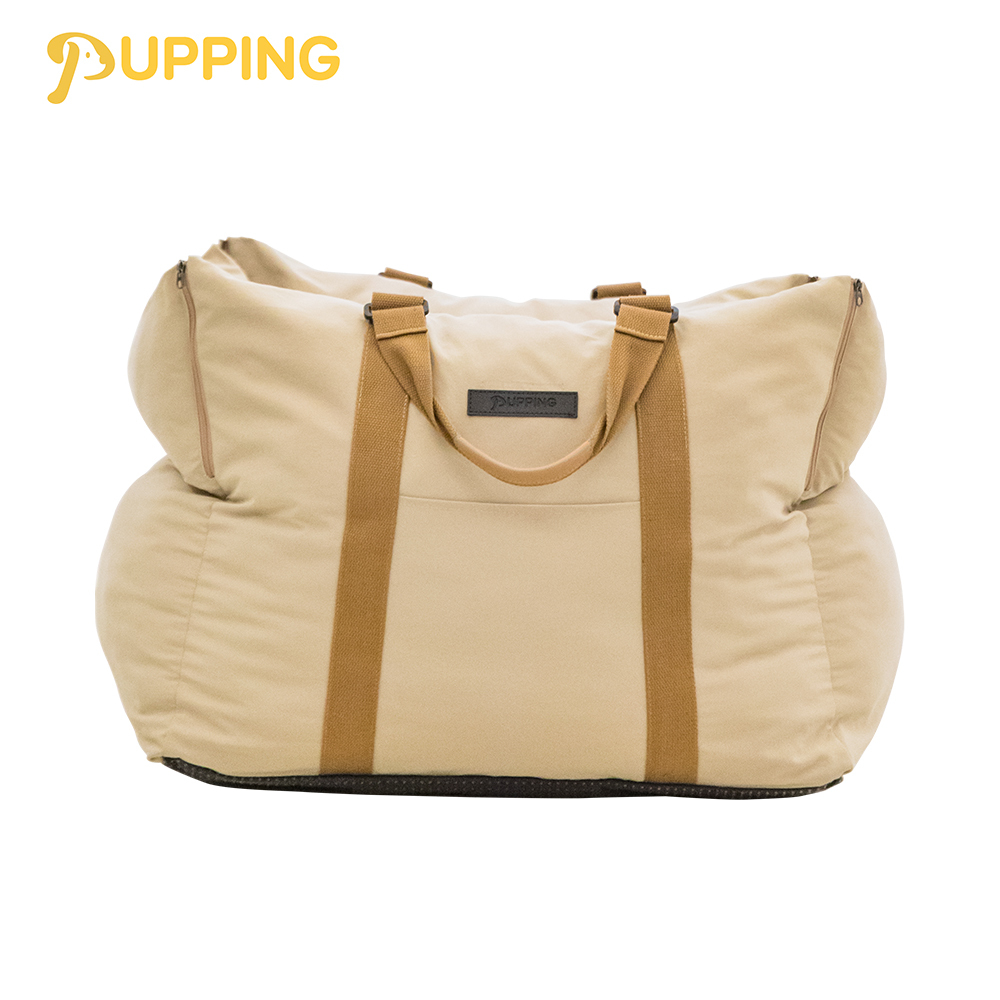 【PUPPING】韓國寵物車載窩 - 卡其色