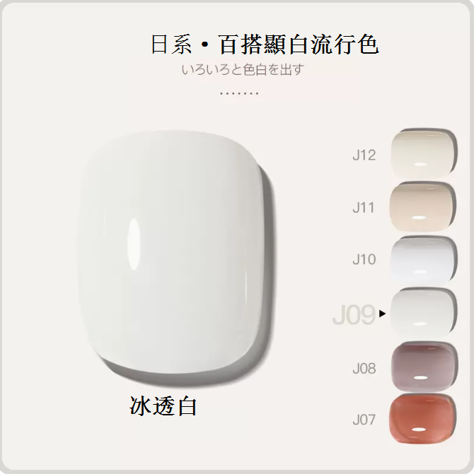 Hot Recommendation [Single Bottle 5ml] Color Transparent Functional Nail Polish Gel [J09-Ice Transparent White]