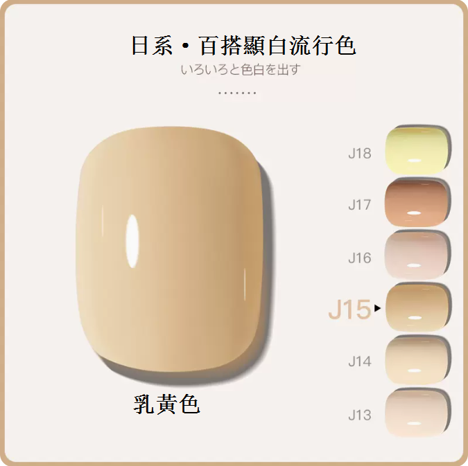 Hot Recommendation [Bottled 5ml] Translucent Functional Nail Polish Gel [J15-Milk Yellow]