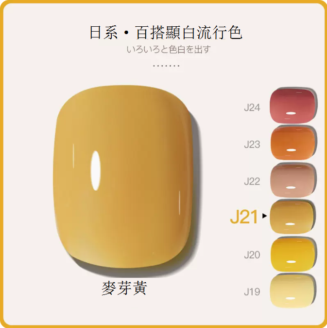 Hot Recommendation [Single Bottle 5ml] Translucent Functional Nail Polish Gel [J21-Malt Yellow]