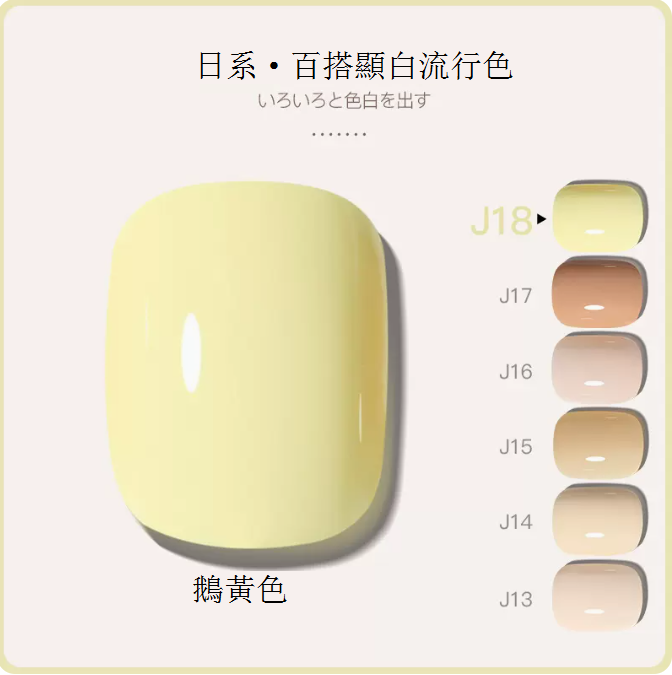 Hot Recommendation [Single Bottle 5ml] Translucent Functional Nail Polish Gel [J18-Goose Yellow]