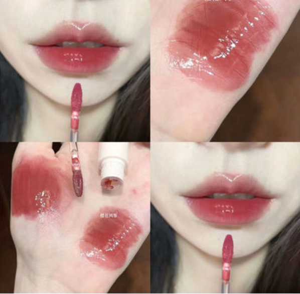 熱推唇彩唇釉(01#櫻花風箏【水紅玫瑰豆沙】)