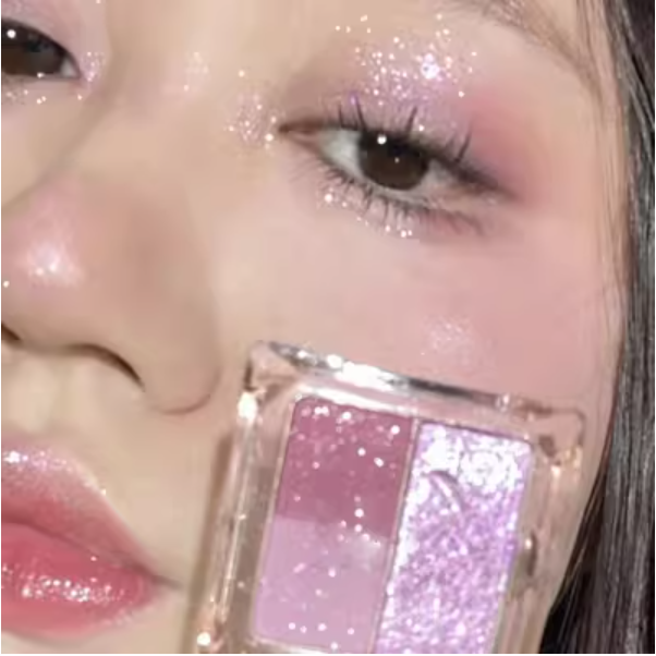 Hotly recommended 3-color eyeshadow palette (03#Little Rose)