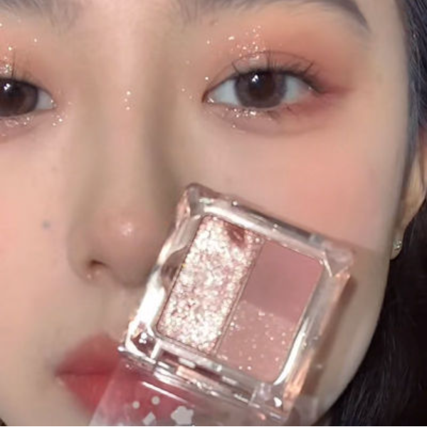 Hotly recommended 3-color eye shadow palette (04#Little Rose)