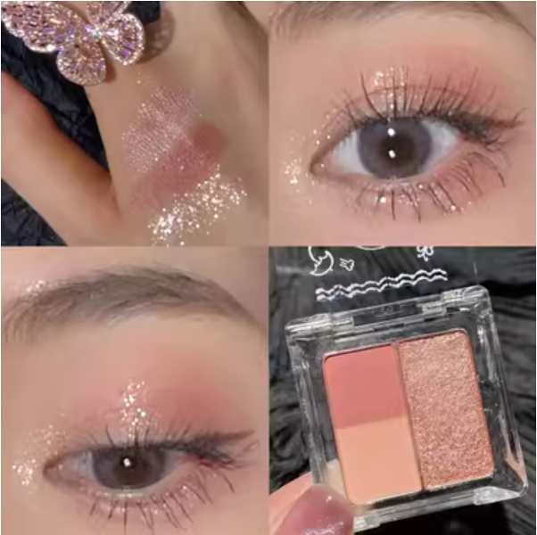 Hotly recommended 3-color eyeshadow palette (05#Little Strawberry)