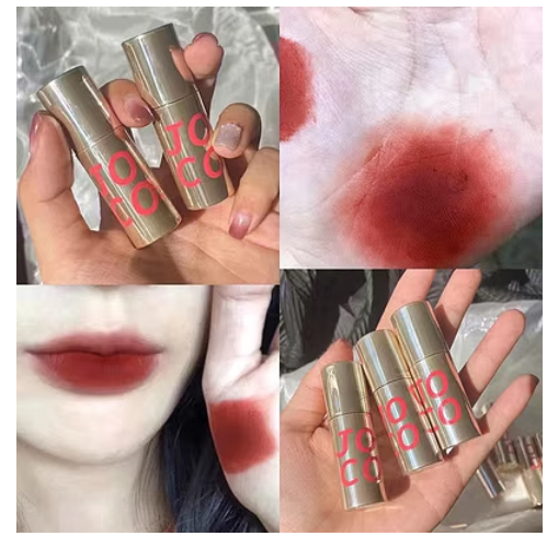 熱推1支春泥口紅顯白不掉色不沾杯脣釉(5#)(辣椒泥)