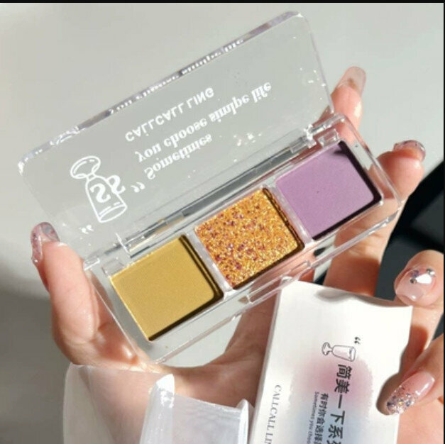 Hotly Recommended Pearlescent Matte 3-Color Eyeshadow Palette-#2 Afternoon Nap