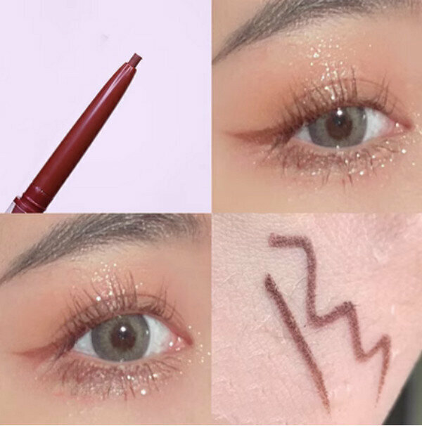 Hotly recommended ultra-fine waterproof eyeliner gel pen-04# chestnut brown️-suitable for novices and beginners