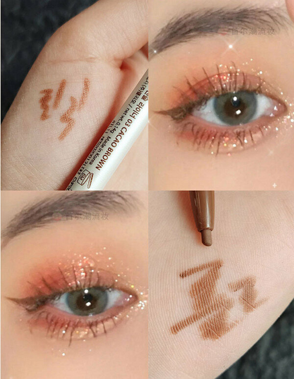 Hotly recommended ultra-fine waterproof eyeliner gel pen-03#Coco Brown-suitable for novices and beginners