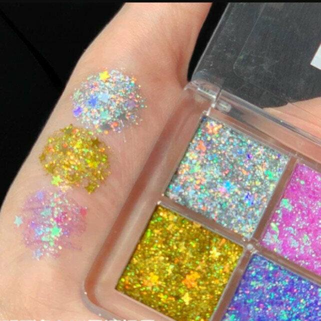 Hot recommendation for newbies, natural daily makeup transparent 4-color eyeshadow palette - #4 Xinghejizhi