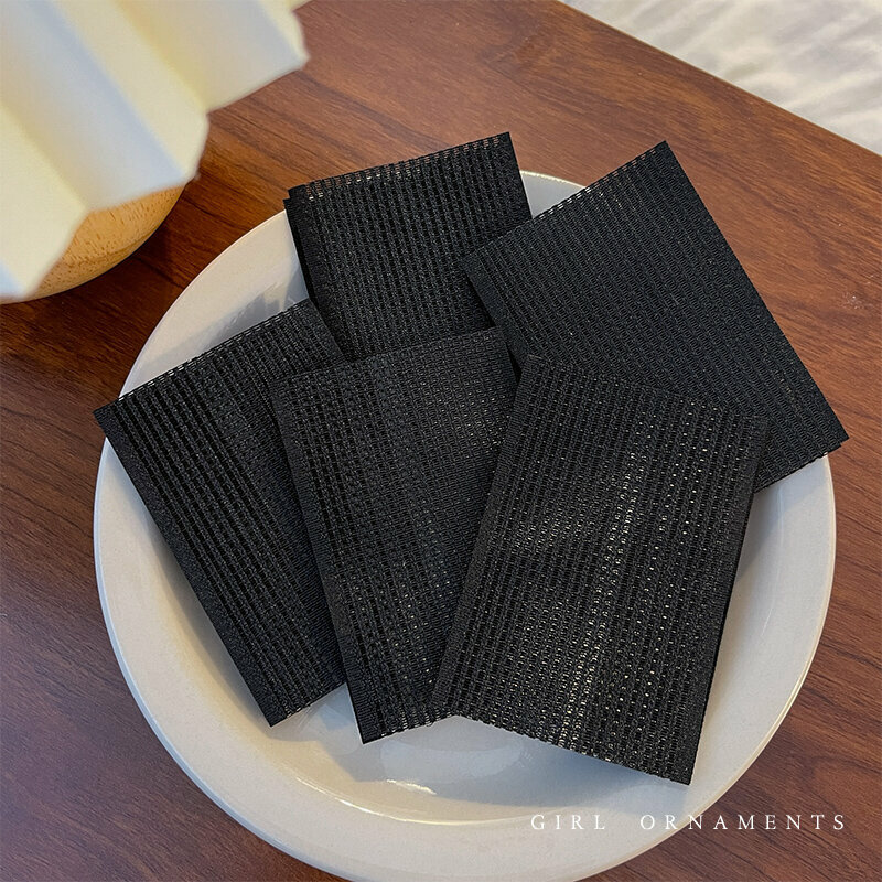 Popular color bangs stickers, seam-retaining stickers, and broken hair stickers (black 10 pieces)