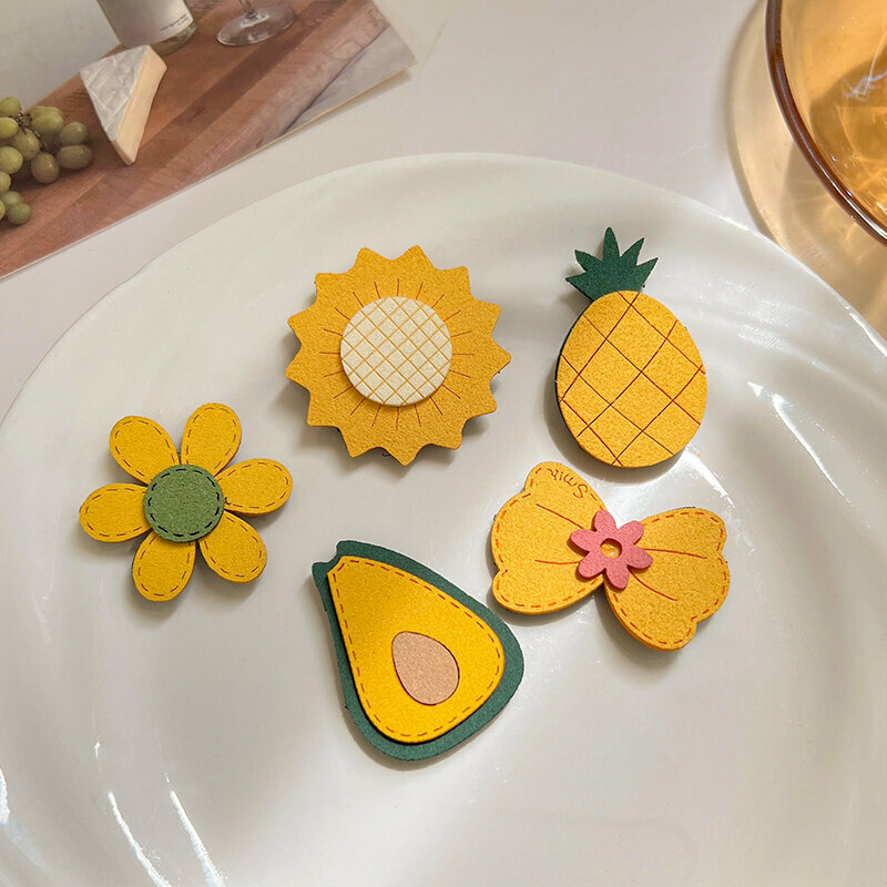 Hot style cute bangs stickers, hair stickers, and broken hair stickers (Sun Pineapple Series-5 boxes)