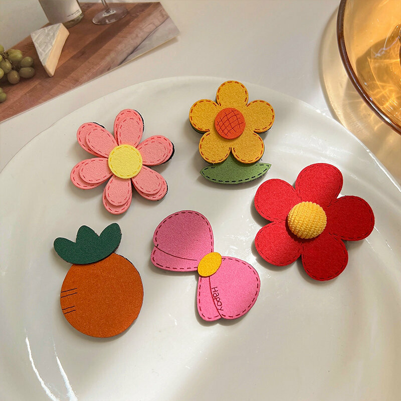 Popular cute bangs stickers, hair stickers, and broken hair stickers (Carrot Flower Series-5 boxes)