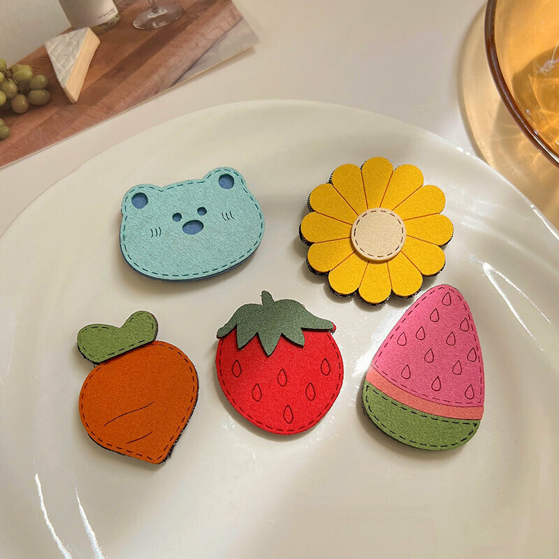 Hot style cute bangs stickers, hair stickers, and broken hair stickers (Blue Cat Strawberry Series-5 boxes)