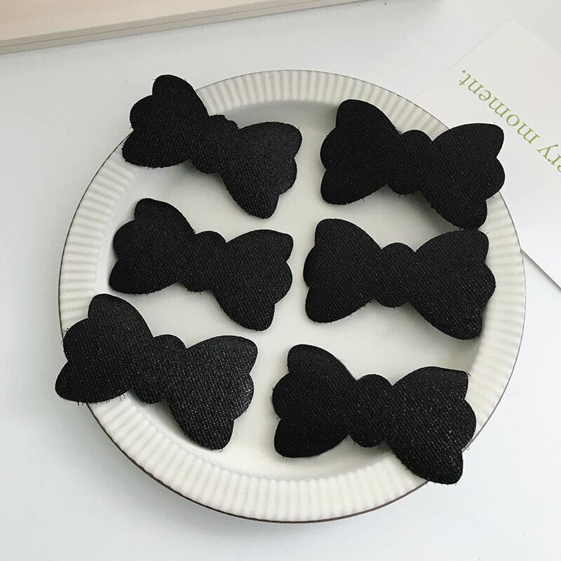Popular black bangs stickers, seam-retaining stickers, and broken hair stickers (6-piece bow tie set)
