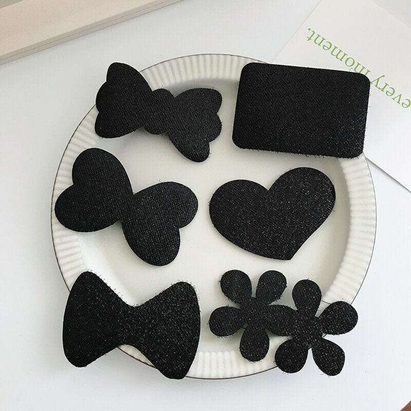 Popular black bangs stickers, seam-retaining stickers, and broken hair stickers (mixed set of 6 pieces)