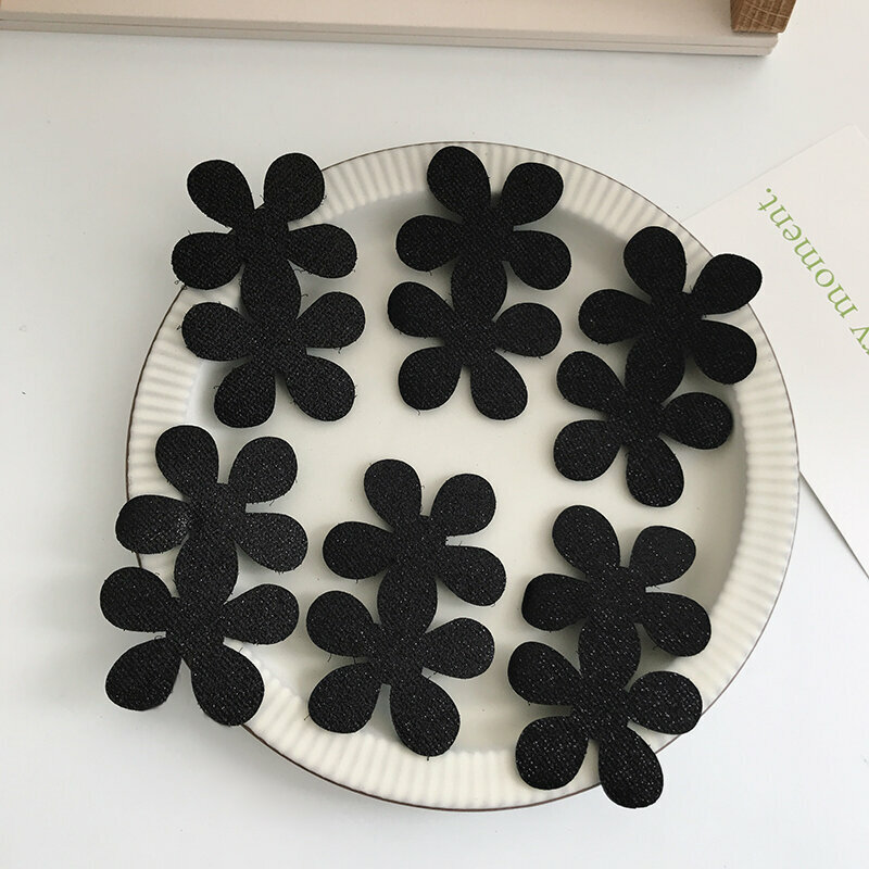 Popular black bangs stickers, seam-retaining stickers, and broken hair stickers (flower 6-piece set)