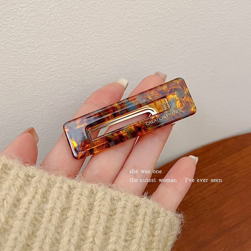 爆款高級感髮夾 (長方形鴨嘴夾)