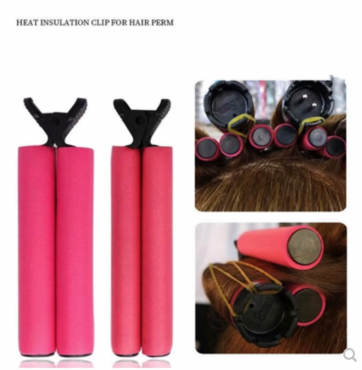 Popular hair salon perm seamless heat insulation clips (3 large + 3 small)
