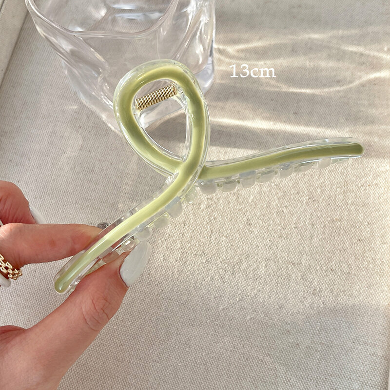 爆款高級感髮夾 (森綠)