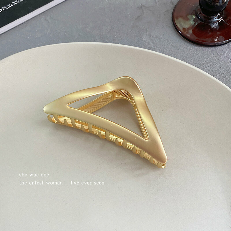爆款高級感髮夾 (金色啞光)