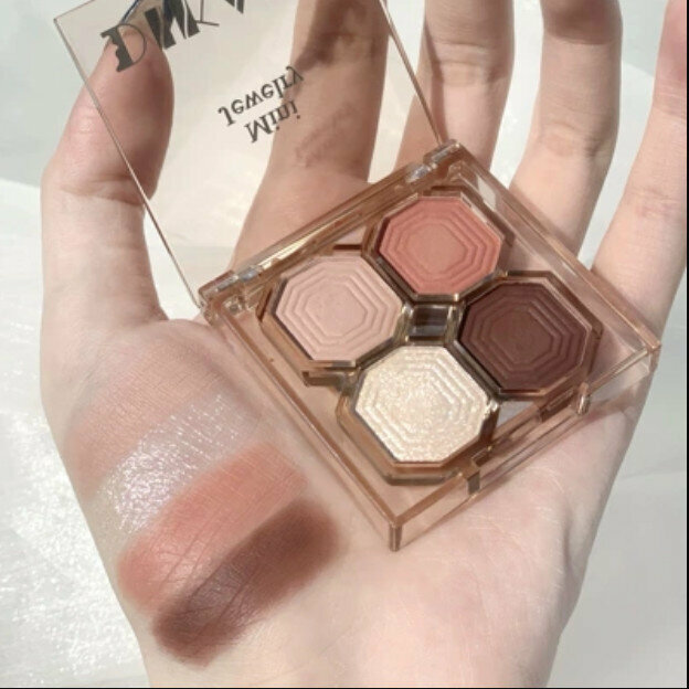 New ins style natural daily 4-color eyeshadow palette-#2 Charming Rose