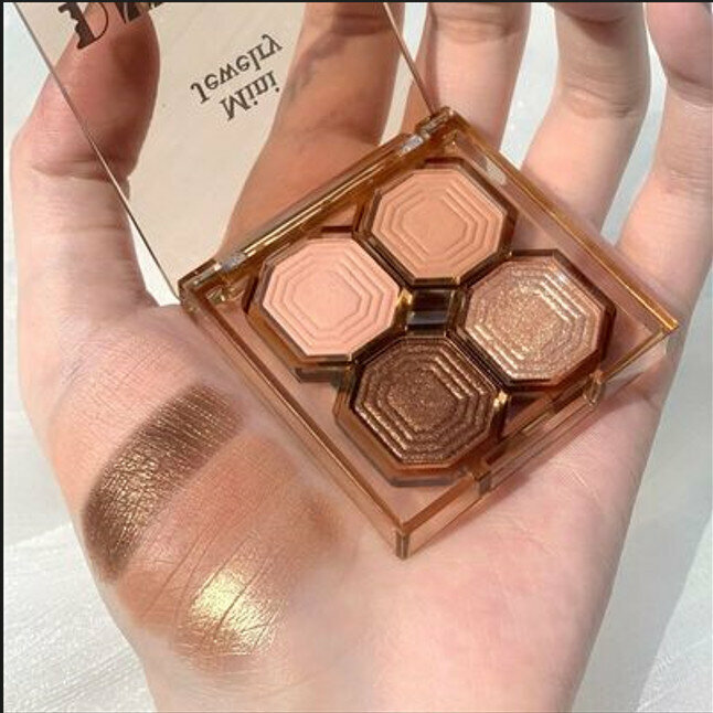 New ins style natural daily 4-color eyeshadow palette-#1 commuting land