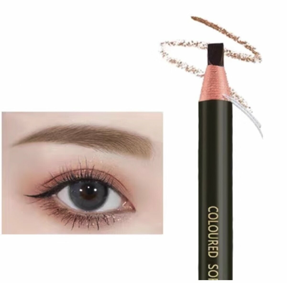 New waterproof eyebrow pencil (1# light coffee color)