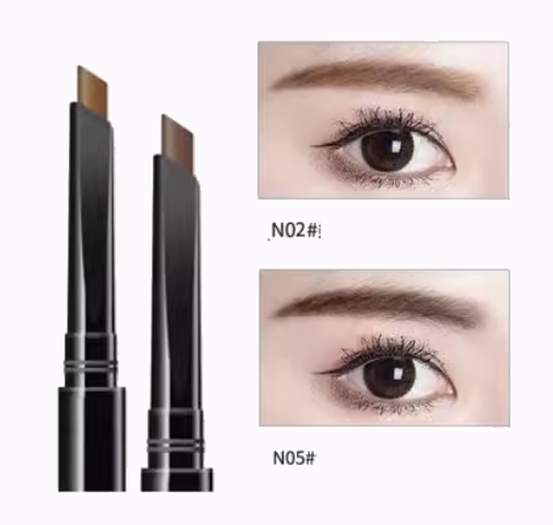 New 2 eyebrow pencils, long-lasting, waterproof and non-fading natural eyebrows (2#+5#) (light coffee + dark coffee)
