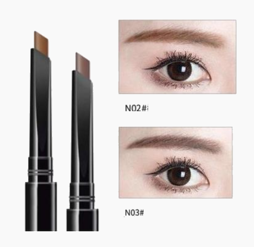 New 2 eyebrow pencils, long-lasting, waterproof and non-fading natural eyebrows (2#+3#) (light coffee + medium coffee)