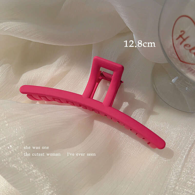 New high-end hair clip (rose red one-character style)