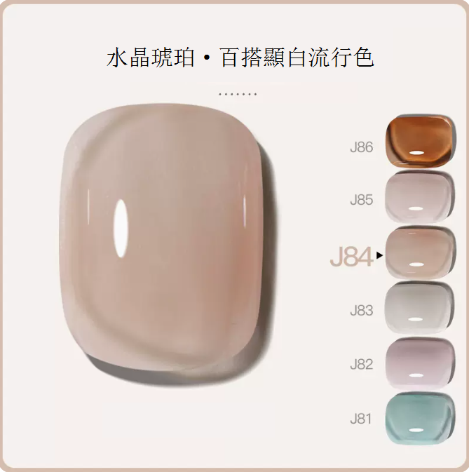 New [Bottled 5ml] Translucent Functional Nail Polish Gel [J84-Crystal Amber]