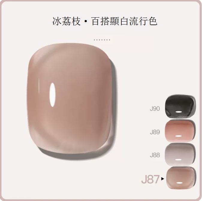New style [bottle 5ml] color transparent functional nail polish glue [J87-Ice Lychee]