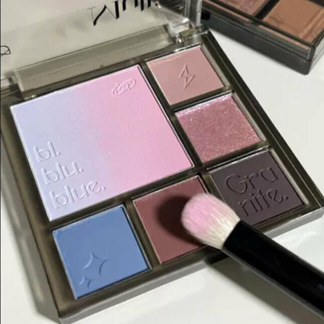 新款漸變6色眼影盤-#02漸變藍紫盤 