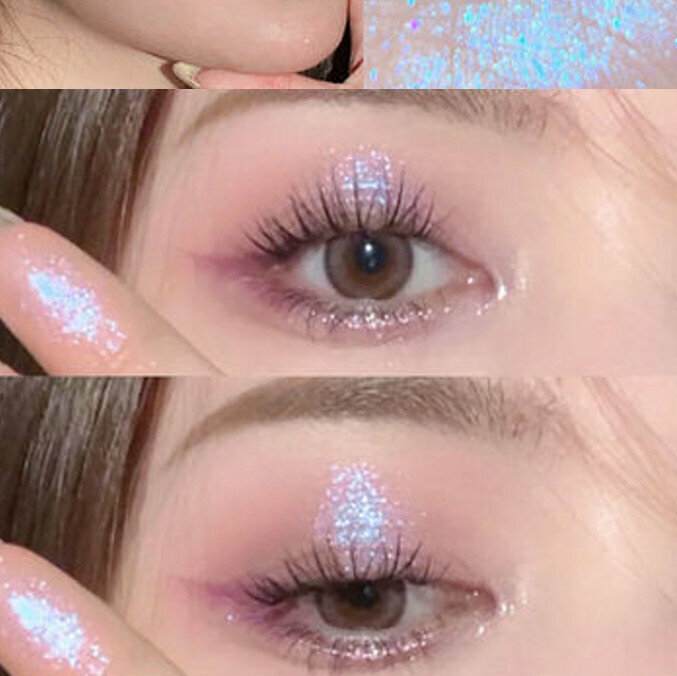 Hot selling waterproof and non-removable single color liquid eyeshadow-#03 Crystal Purple Grape