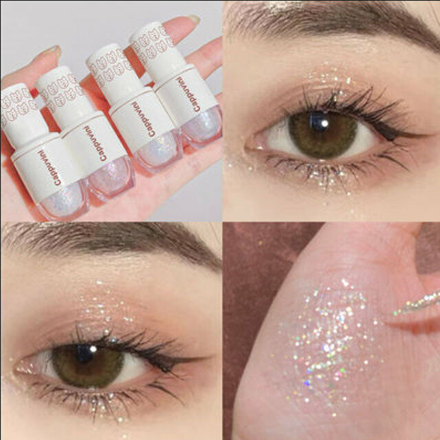 Hot selling waterproof and non-removable single color liquid eyeshadow-#05 Galaxy fine glitter
